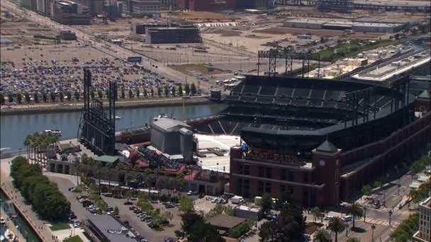 Сан-Франциско AT and T бейсбольный стадион — стоковое видео