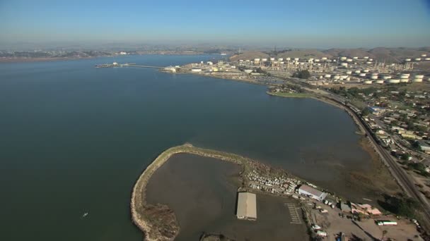Aerial Lone Tree Point résidentiel San Francisco Bay États-Unis — Video