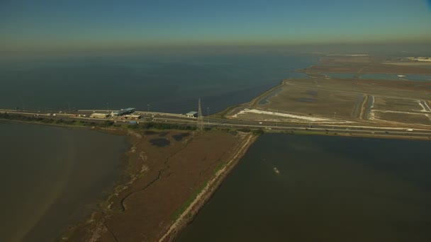 Estanques de sal Bahía de San Francisco — Vídeos de Stock