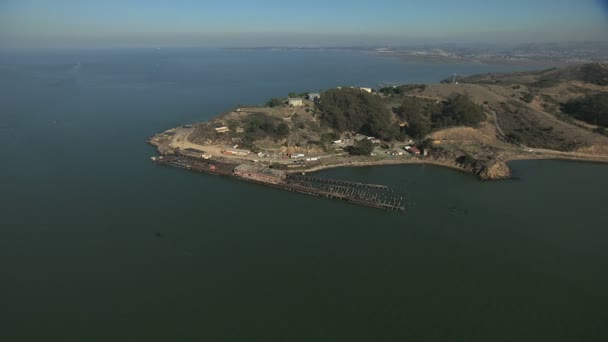 Aerial Point San Pablo Castro Creek San Francisco Stati Uniti — Video Stock