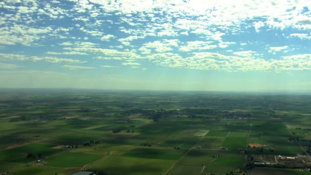 Idaho agricultura tierras cultivables cosecha pastizales — Vídeos de Stock