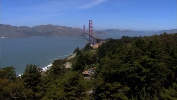 San Francisco Kaliforniya Golden Gate Köprüsü — Stok video