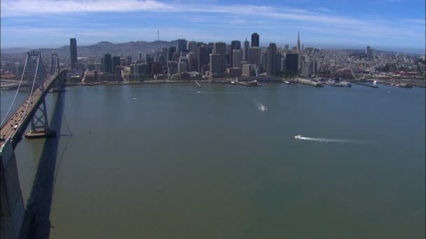 Puente de la bahía de oakland San francisco — Vídeos de Stock