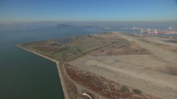 Légi Alameda Naval Air Station parti airport, Egyesült Államok — Stock videók