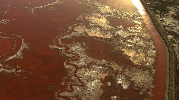 Costa oceânica da Califórnia Salt Ponds — Vídeo de Stock