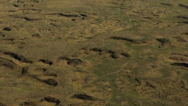 Antenne idaho usa Krater Lavakrater Wüste Natur — Stockvideo