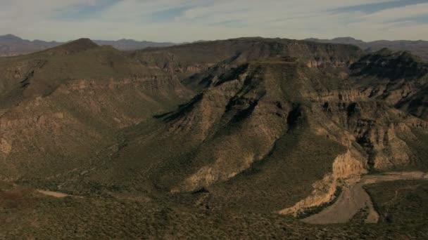 Baja California naturaleza árida árida desértica — Vídeo de stock