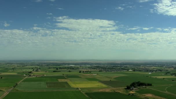 Idaho agricultura cultivos vegetación campo — Vídeos de Stock