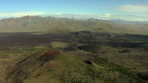 Aerial Idaho USA desert nature landscape Wilderness — Stock Video