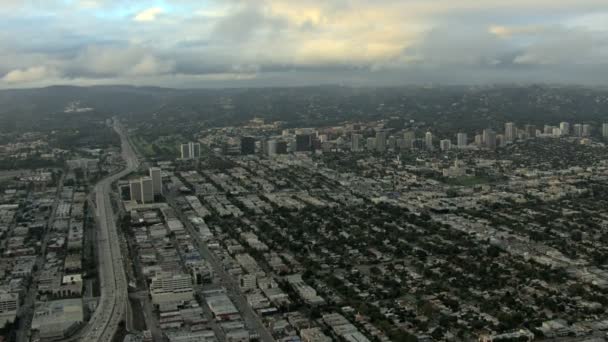 Aerial Highway San Francisco commuter California USA — Stock Video