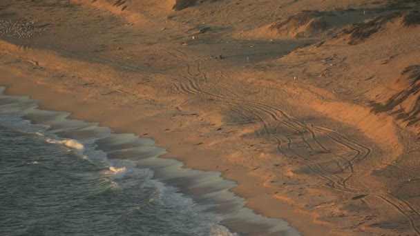 Каліфорнія Тихого океану берегової лінії пляжу — стокове відео