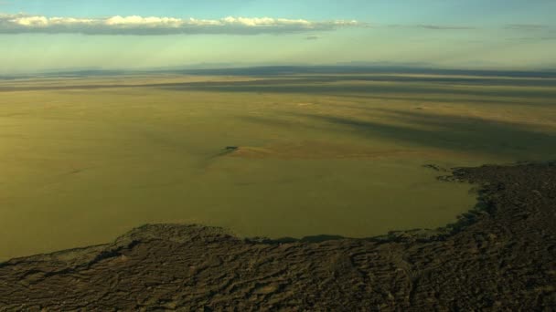 空中爱达荷州美国熔岩岩浆植被自然 — 图库视频影像