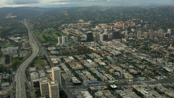 Vzdušný Kalifornie dálnici křižovatce San Francisco Usa — Stock video