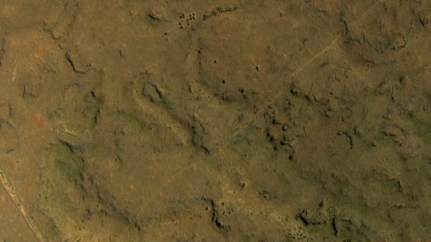 空中的爱达荷州美国火山口植被旅行火山徒步旅行 — 图库视频影像