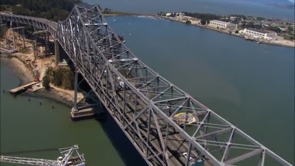 加利福尼亚 San Francisco 奥克兰湾大桥 — 图库视频影像