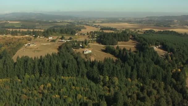 Oregon grödor farm valley industri — Stockvideo