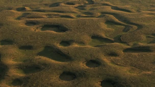 Εναέρια Idaho ΗΠΑ κρατήρα λάβα κρατήρες έρημο φύση — Αρχείο Βίντεο