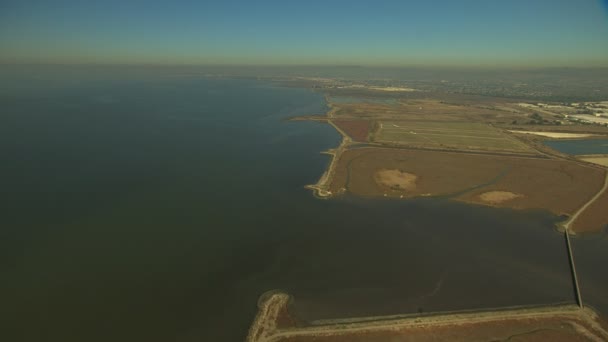 Lagoas de sal San Francisco Bay — Vídeo de Stock