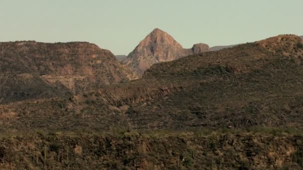 Baja California barren arid desert nature — Stock Video