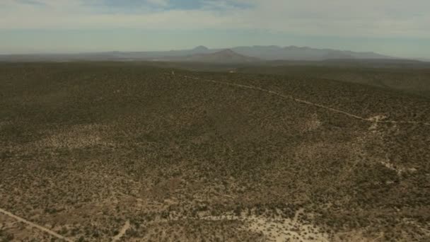 Antennes Baja California woestijn landschap — Stockvideo