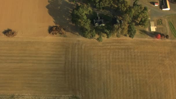 Посадка в долине фермерских хозяйств Орегона — стоковое видео