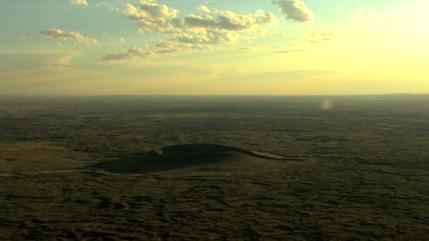 Antenowe Idaho Usa krater lawa kraterów pustynia natura — Wideo stockowe