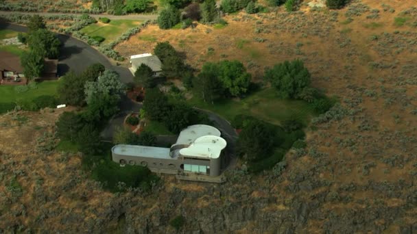 天线蛇河肖肖尼爱达荷州美国建筑悬崖旅行 — 图库视频影像