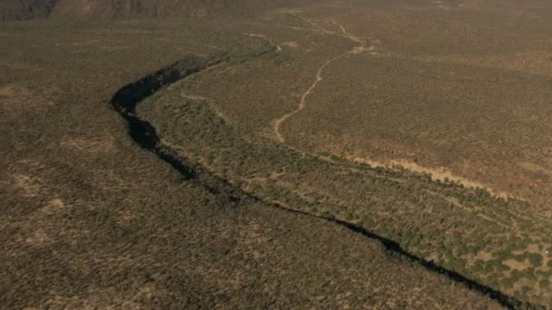 Baja California woestijn Sur Mexico Plateau — Stockvideo