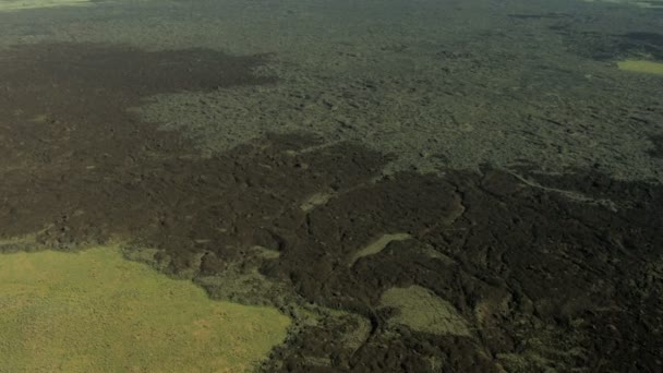 Luchtfoto Idaho Usa lava vegetatie reizen vulkanische wandelen — Stockvideo