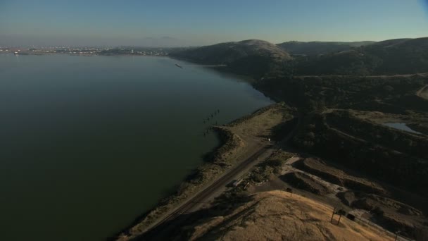 Anteni San Francisco Carquinez Boğazı gemi California Usa — Stok video