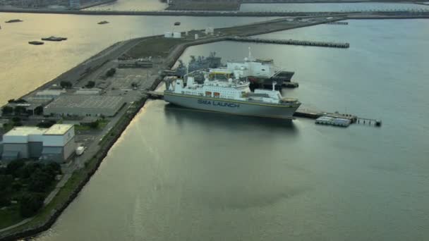 Port Oakland San Francisco Dock — Stok video