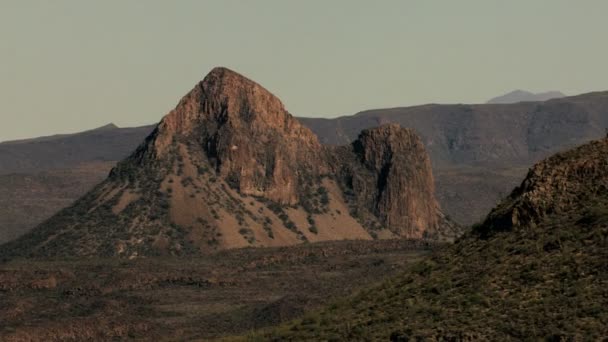 Baja California woestijn Sur Mexico Plateau — Stockvideo