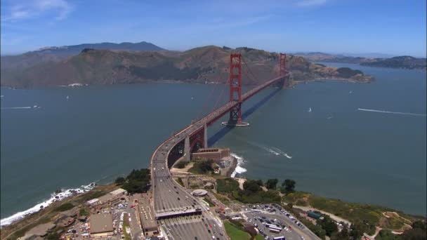 San Francisco Golden Gate κρεμαστή γέφυρα — Αρχείο Βίντεο