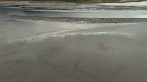 Buzul kar river, Alaska yatay — Stok video