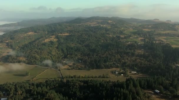 Oregon gewassen boerderij vallei industrie planten — Stockvideo
