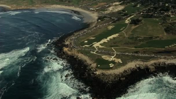 Campo de Golfe Cypress Point Monterey — Vídeo de Stock