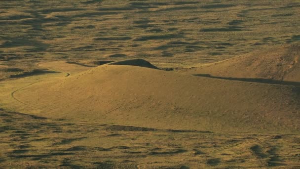 Aerial Idaho Usa kratern lava kratrar öken natur — Stockvideo