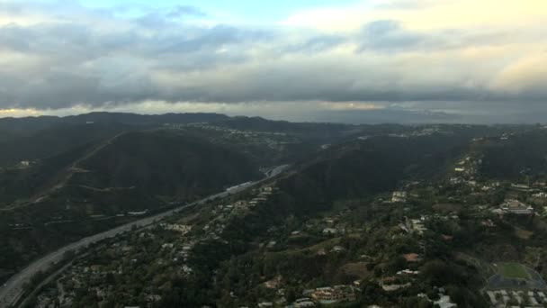 Luchtfoto Highway San Francisco commuter stad Californië Usa — Stockvideo