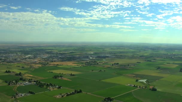 Culturas Idaho terras aráveis agricultura fazenda — Vídeo de Stock