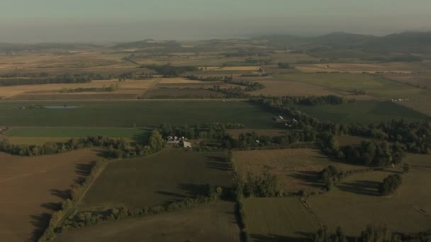 Oregon crops farm valley industry planting — Stock Video