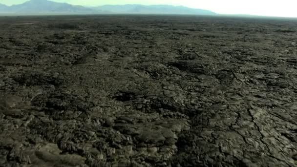空中爱达荷州美国熔岩植被旅行火山徒步旅行 — 图库视频影像