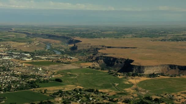 Idaho Twin Falls città Paesaggio — Video Stock