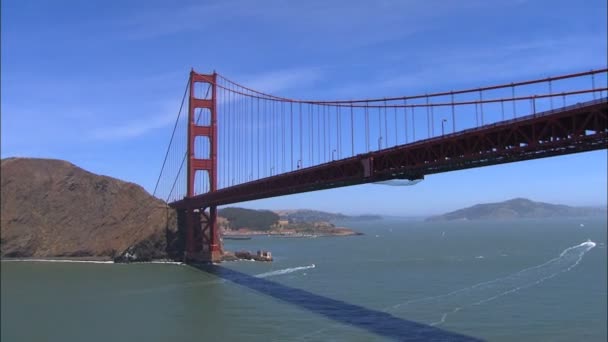 Мост Золотые ворота Сан-Франциско — стоковое видео