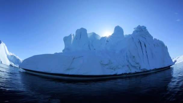 Grónsko disko záliv glaciální LED — Stock video