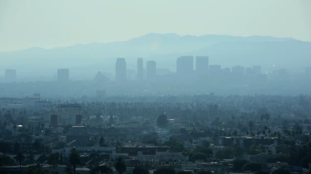 Los Angeles belvárosában felhőkarcoló — Stock videók