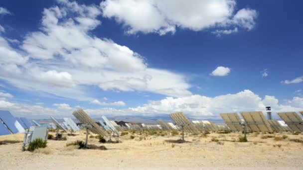 Ivanpah Solar Thermal Power Plant Tower — Stock Video