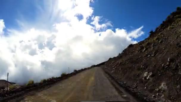 Driving on dirt road Big Island Hawaii — Stock Video