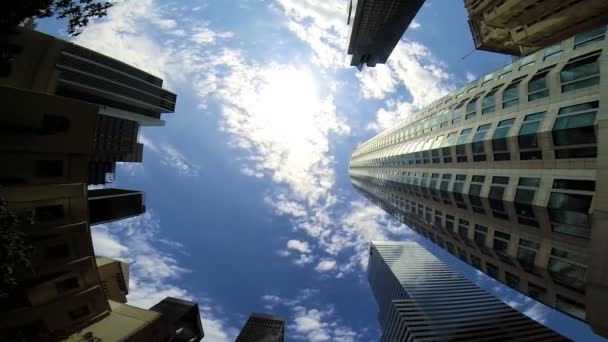 Los angeles verticale wolkenkrabbers — Stockvideo