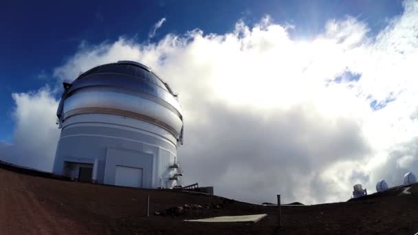 Небесная обсерватория астрономических планет — стоковое видео