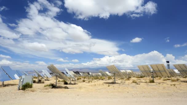 Ivanpah Solar Thermal Power Plant Tower — Stock Video